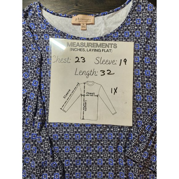 Philosophy‎ Woman 1X Scoop neck Blouse - Picture 6 of 6